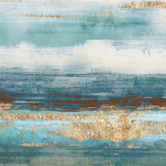 Aqua and Brown Stridations