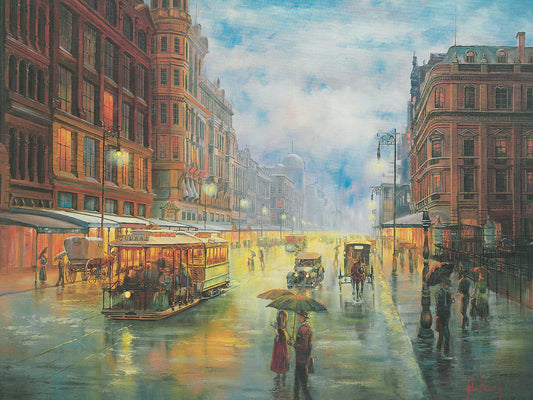 Rainy Night - Collins St. Melbourne