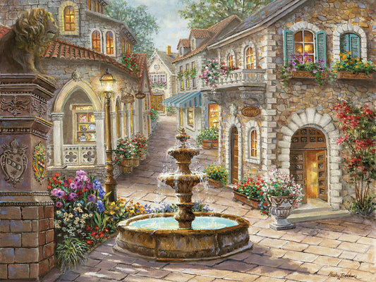 Cobblestone Fountain