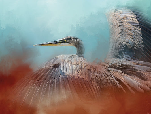 Emerging Heron