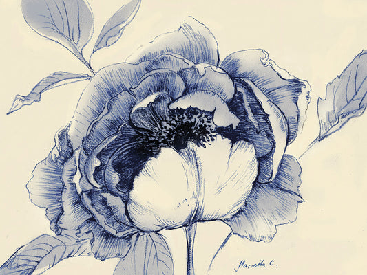 Indigo Peony