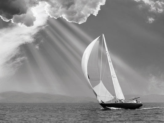 Sailing under sunbeams, L'Anse Bay, Michigan '13