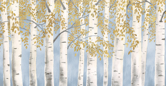 Fresh Forest Light Blue Gold