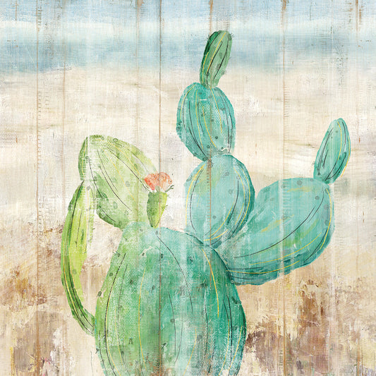 Cactus On Wood II