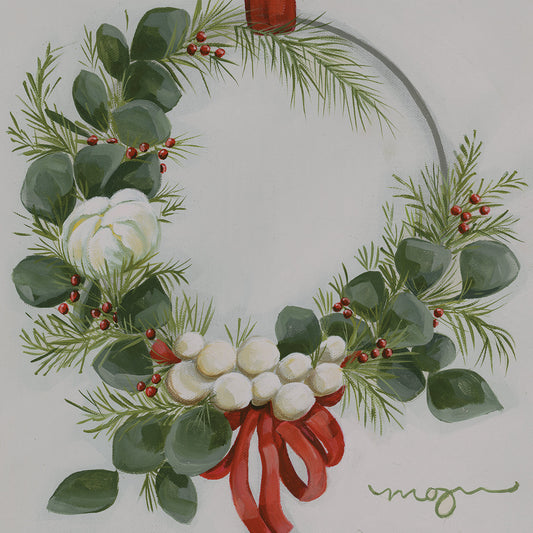 Modern Christmas wreath