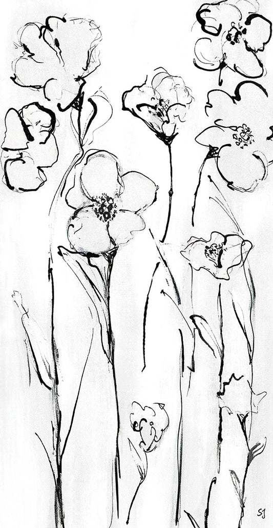 Sketchy Wildflowers I