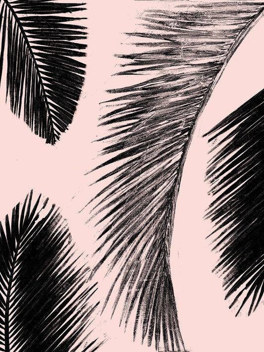 Barú Palm Pattern on Blush I
