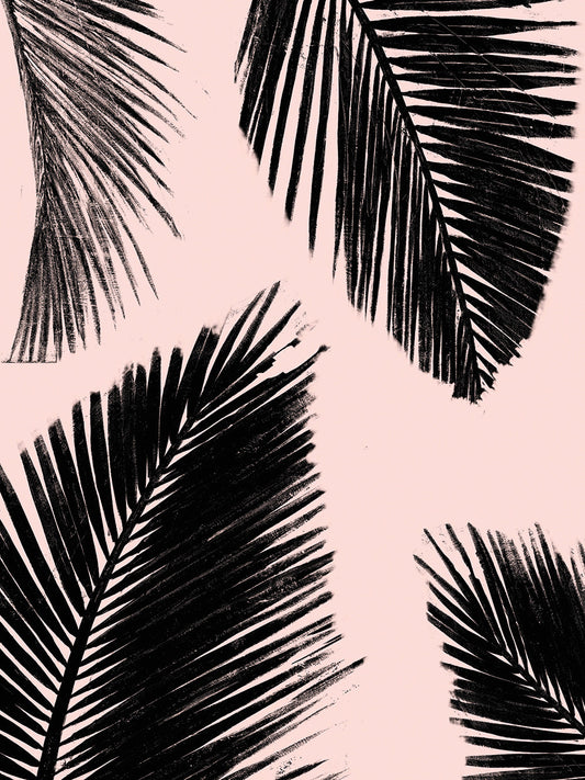 Barú Palm Pattern on Blush II