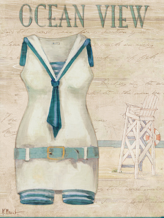 Vintage Bathing Suits III - Blue