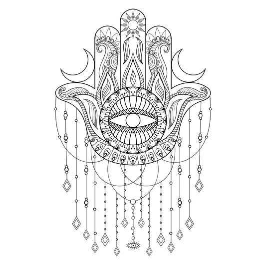 Hamsa Hand Vector Illustration