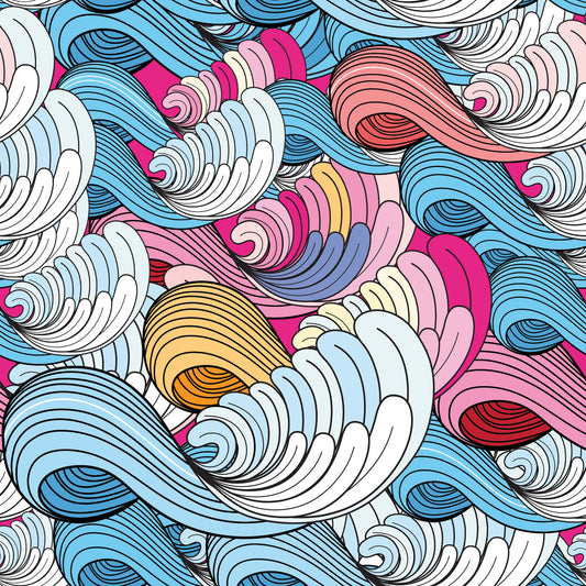 Sea wave pattern