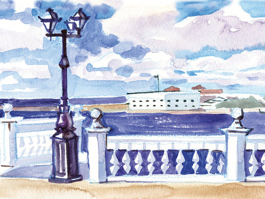 View of the sea pier