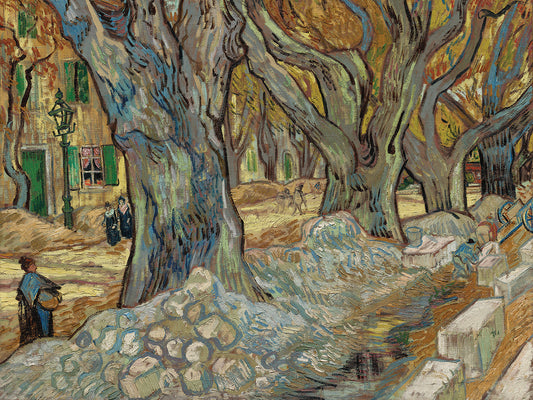 The Large Plane Trees (Road Menders at Saint-Rémy) (1889)