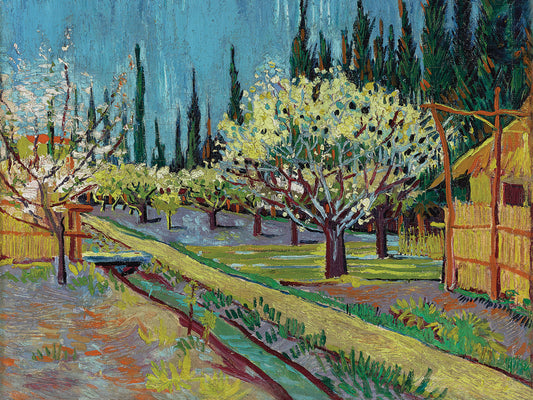 Orchard Bordered by Cypresses (1888)