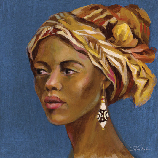 African Beauty II Blue