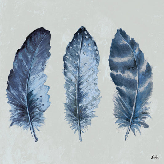 Indigo Feathers I
