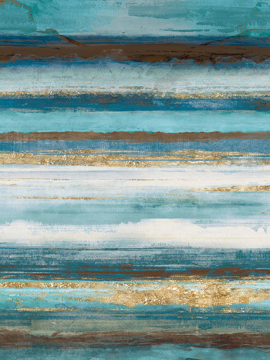 Aqua And Brown Stridations