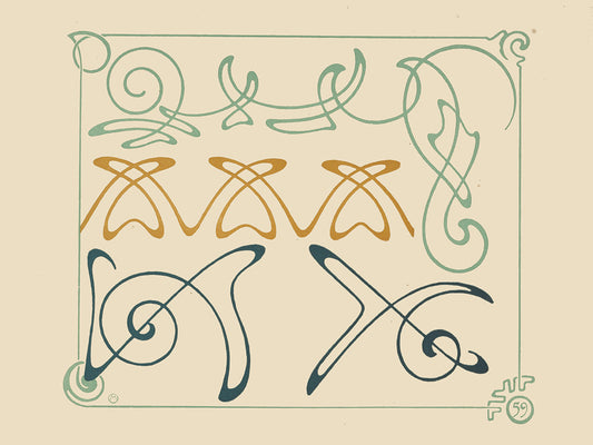 Abstract design based on arabesques (1900)