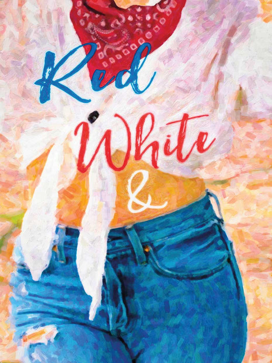 Red White and Blue Jeans 24x36
