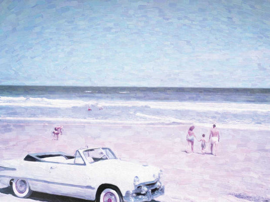 Vintage Day at the Beach 24x36